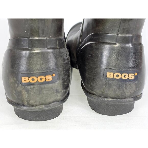 Bogs Women's Black Rubber Alex Solids Tall Lined Rain Boots Size 8 1713 - Picture 11 of 15